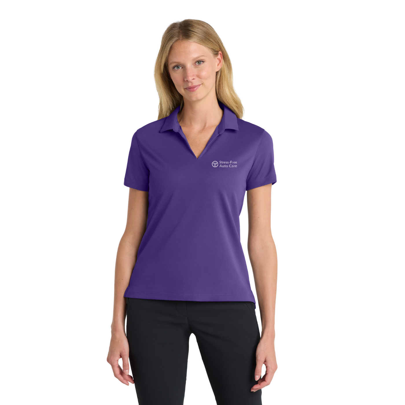 Nike Women's Dri-FIT Micro Pique 2.0 Polo — model