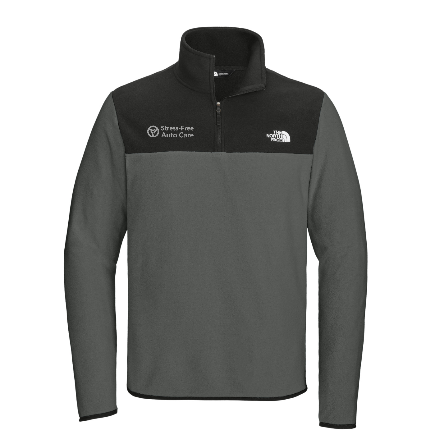 The North Face Glacier 1/4-Zip Fleece — Asphalt Grey/ TNF Black