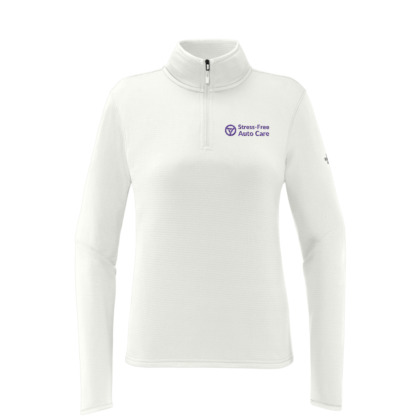 The North Face Women's Aim 1/4-Zip Fleece — White Dune