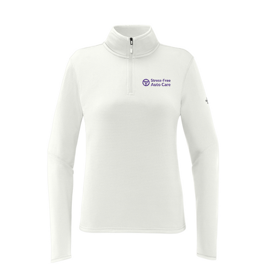 The North Face Women's Aim 1/4-Zip Fleece — White Dune