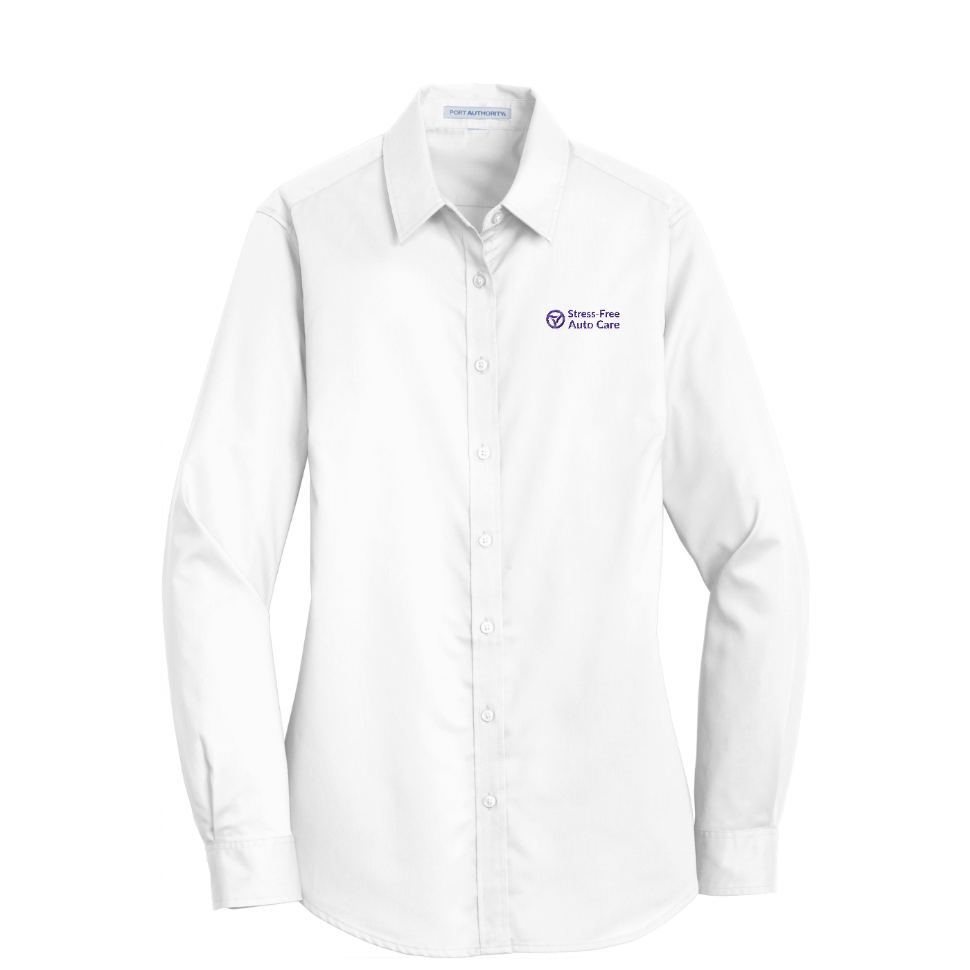 Port Authority Women's SuperPro Twill Shirt — White