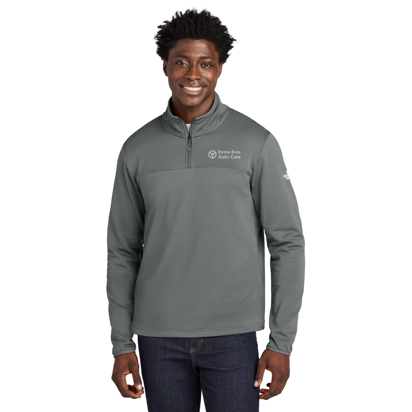 The North Face Aim 1/4-Zip Fleece — model